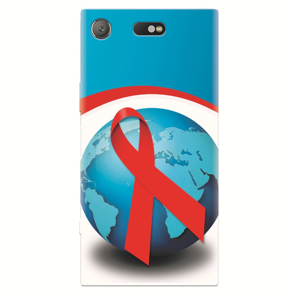 Husa silicon pentru Sony Xperia XZ Compact, World Aids Day