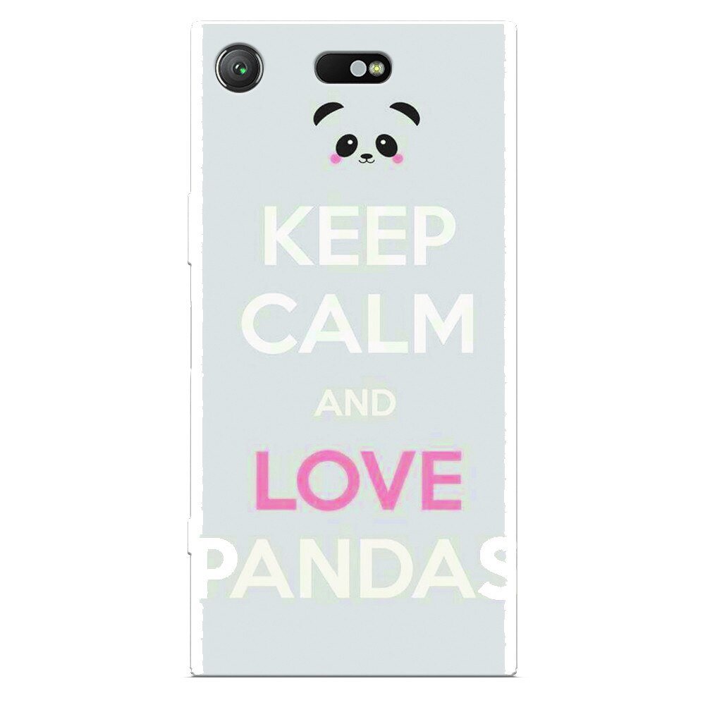 Husa silicon pentru Sony Xperia XZ Compact, Panda Phone