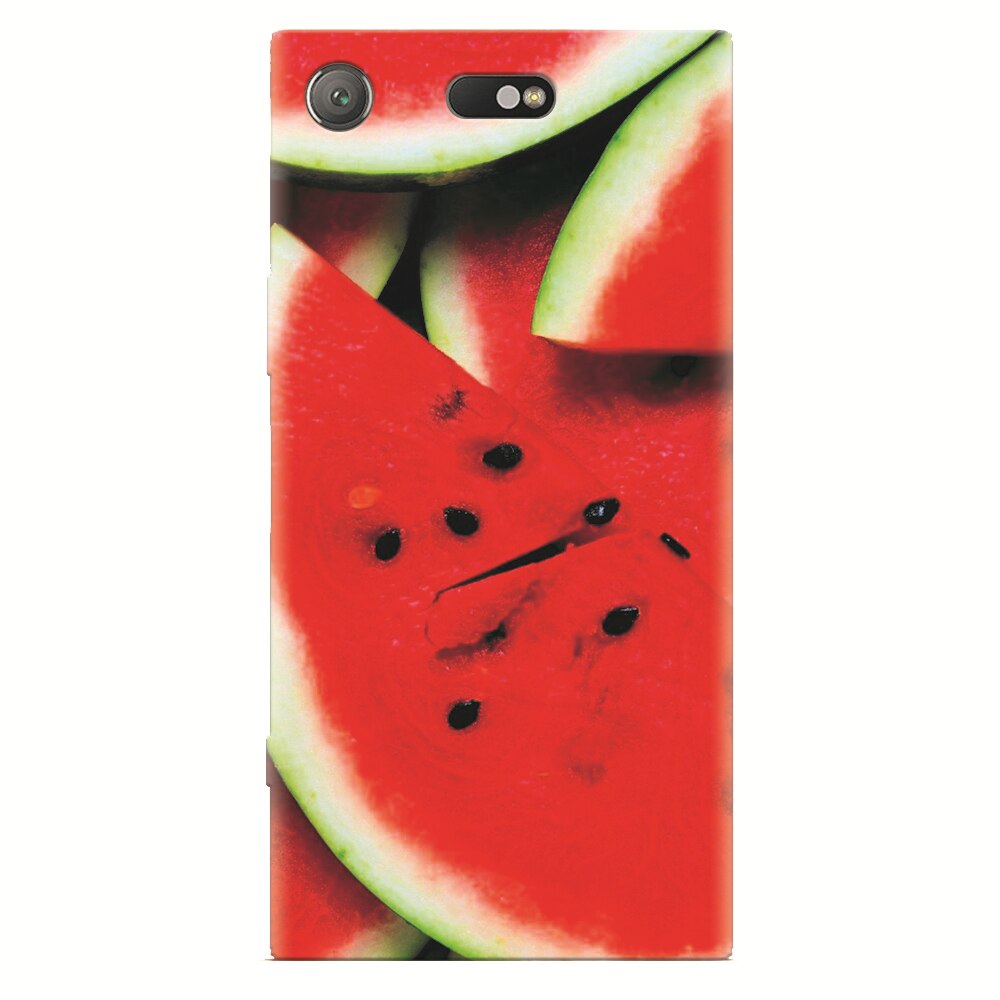 Husa silicon pentru Sony Xperia XZ Compact, S Of Watermelon Slice