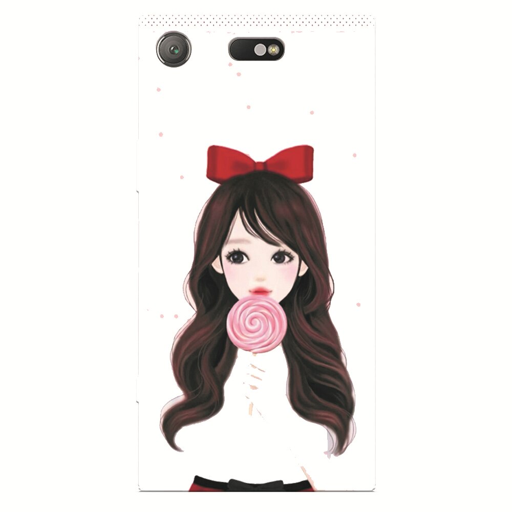 Husa silicon pentru Sony Xperia XZ Compact, Girly 001
