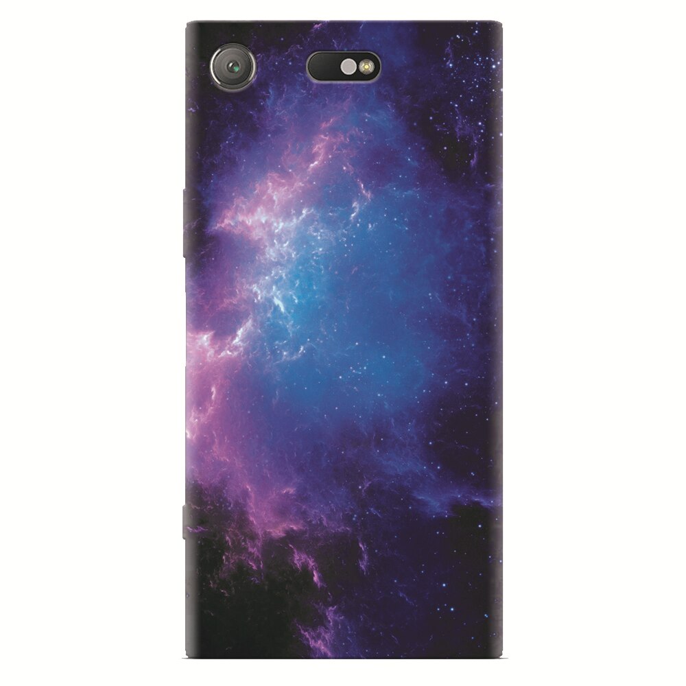 Husa silicon pentru Sony Xperia XZ Compact, Purple Space Nebula