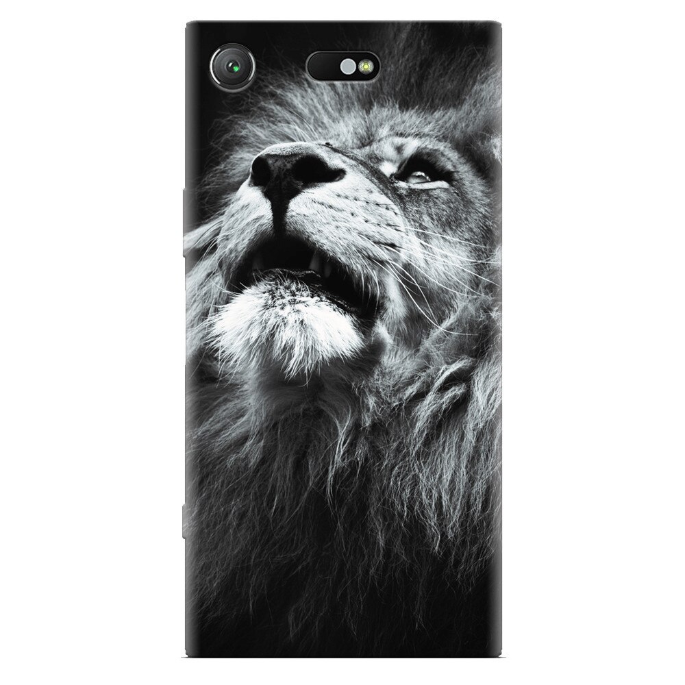 Husa silicon pentru Sony Xperia XZ Compact, Majestic Lion Portrait