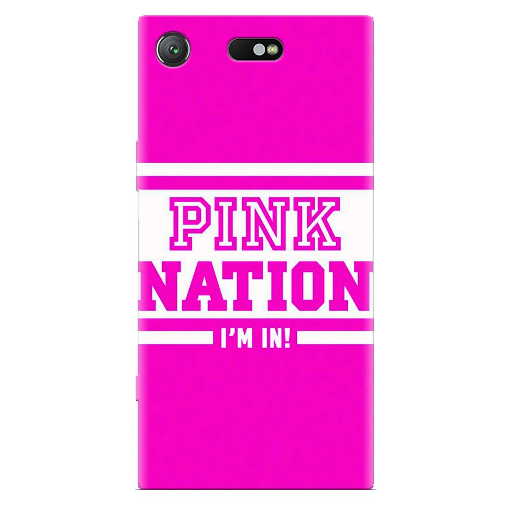 Husa silicon pentru Sony Xperia XZ Compact, Pink Nation