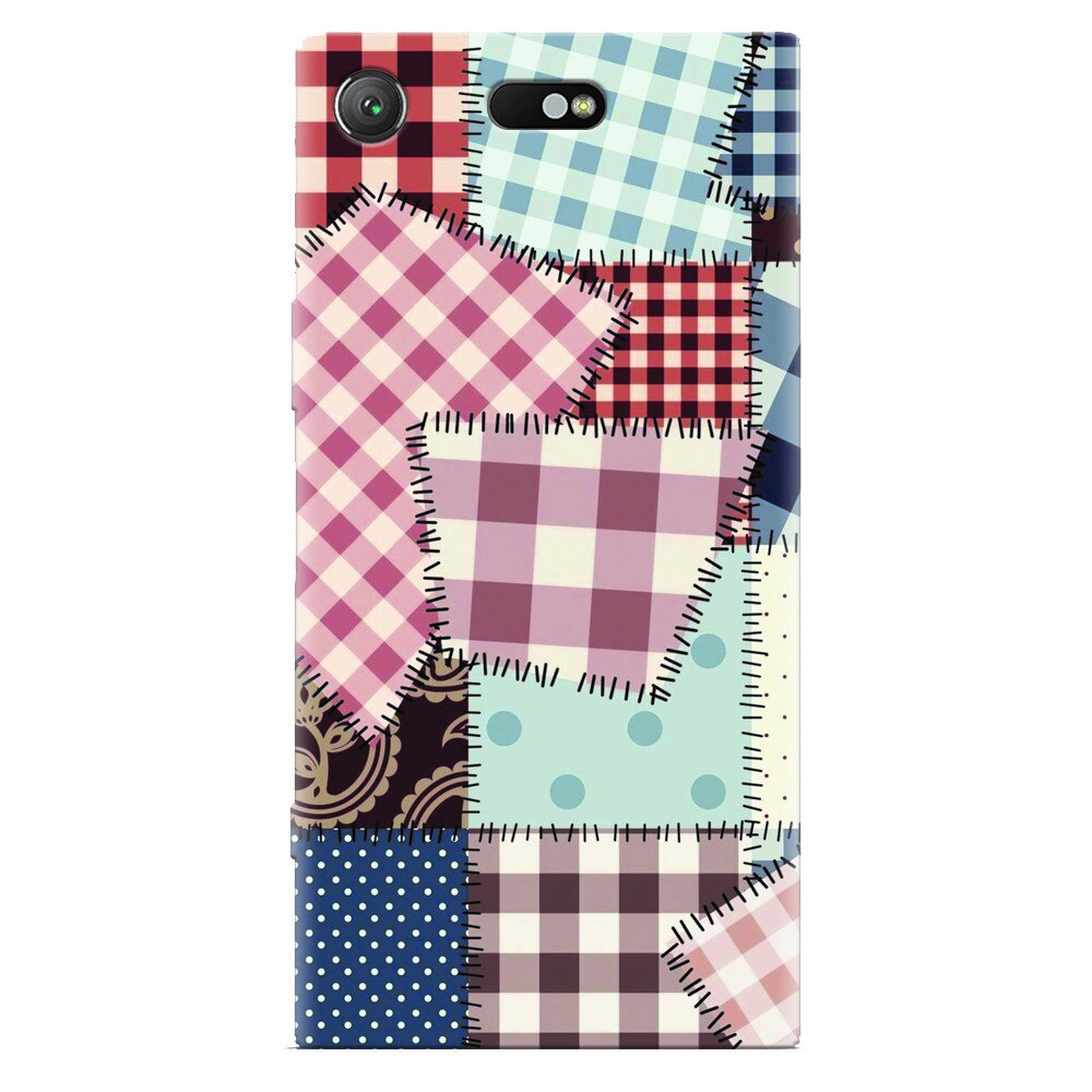 Husa silicon pentru Sony Xperia XZ Compact, Patchwork Vector