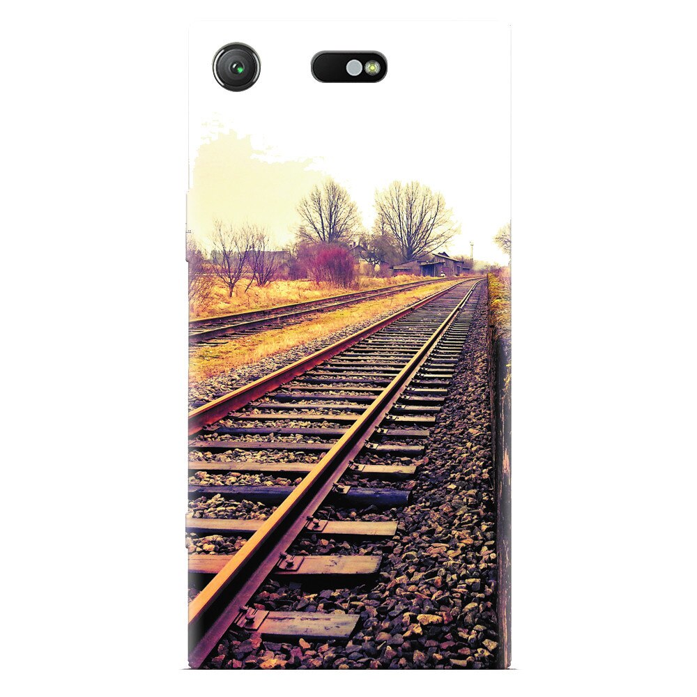 Husa silicon pentru Sony Xperia XZ Compact, Railroad