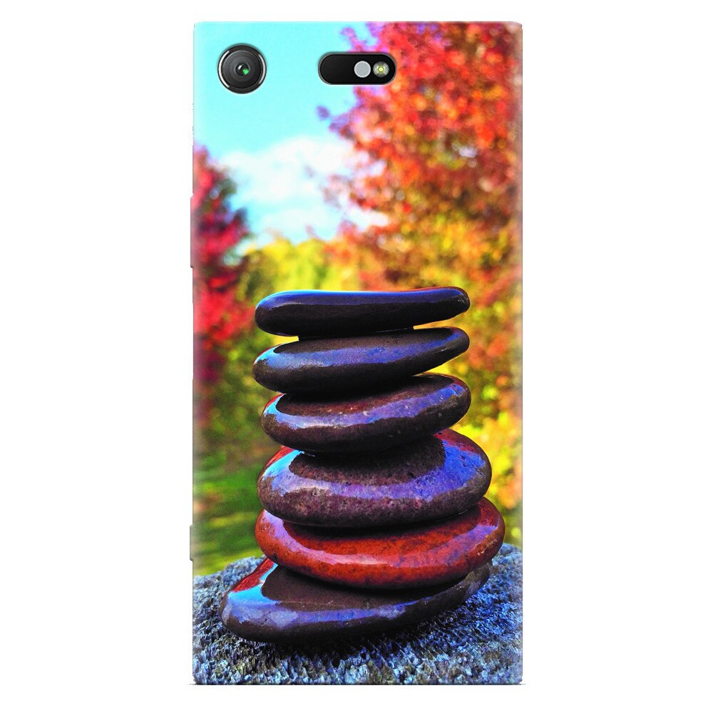 Husa silicon pentru Sony Xperia XZ Compact, Stacking Stones