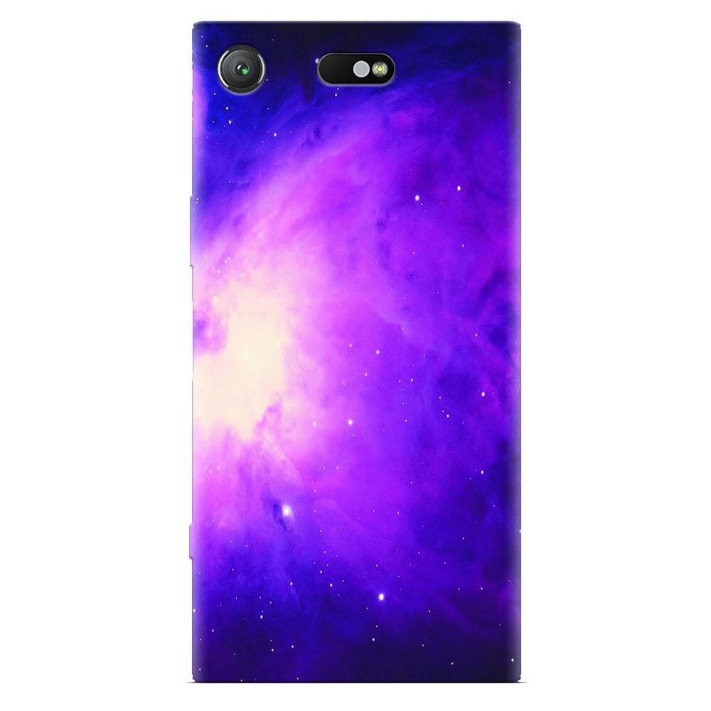 Husa silicon pentru Sony Xperia XZ Compact, Purple Supernova Nebula Explosion