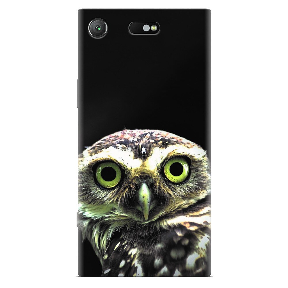 Husa silicon pentru Sony Xperia XZ Compact, Owl In The Dark
