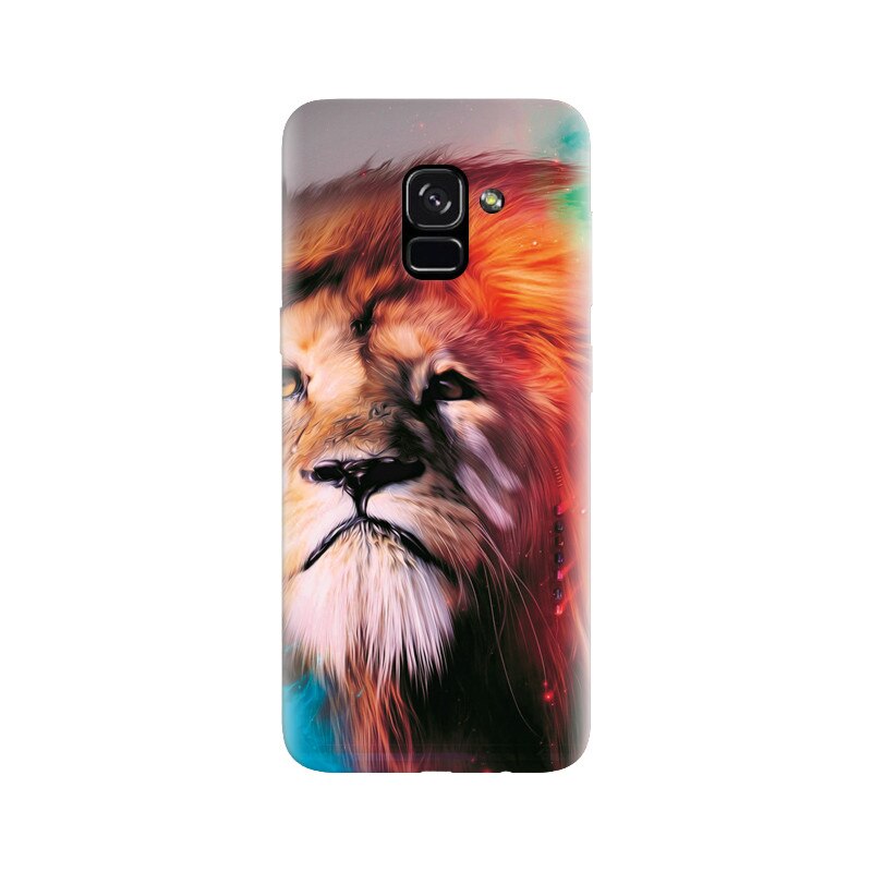Husa silicon pentru Samsung Galaxy A5 2018, Awesome Art Of Lion