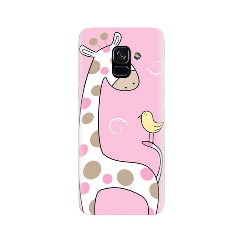 Husa silicon pentru Samsung Galaxy A5 2018, Cute Giraffe