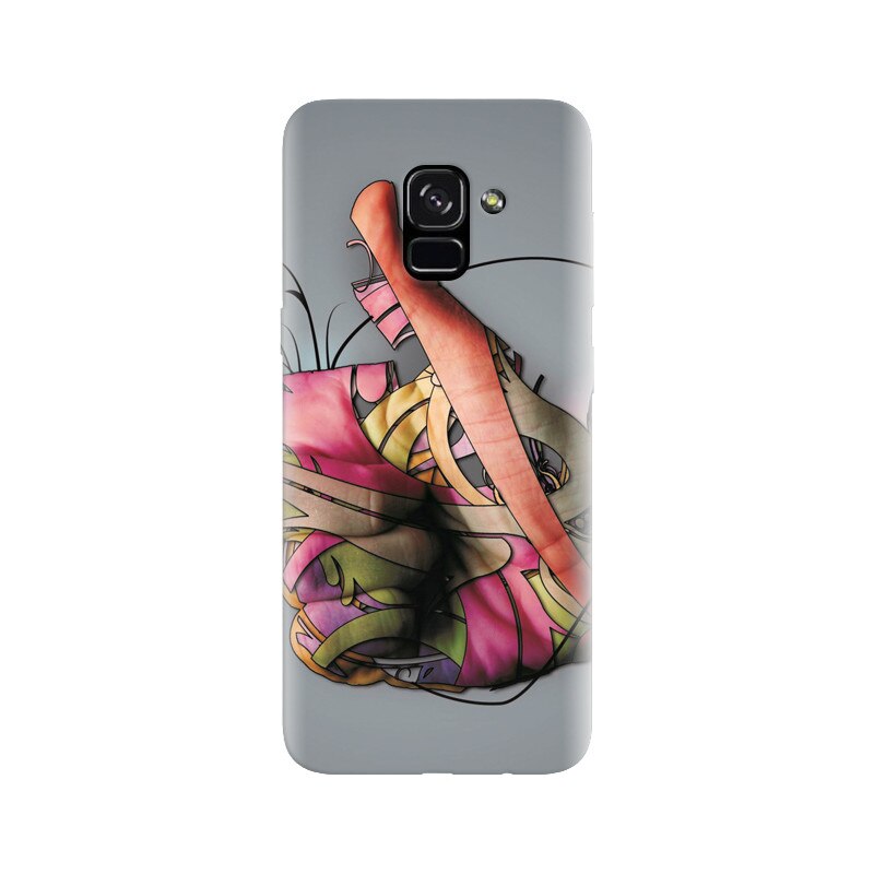 Husa silicon pentru Samsung Galaxy A5 2018, Beautiful Hand Art