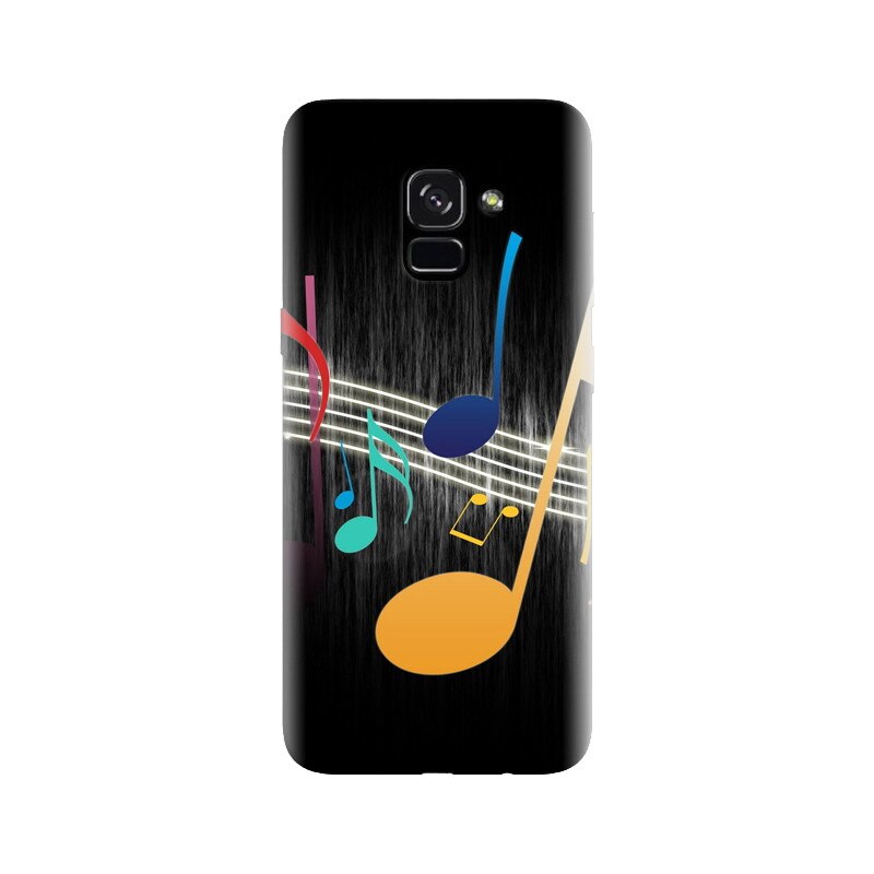Husa silicon pentru Samsung Galaxy A5 2018, Colorful Music