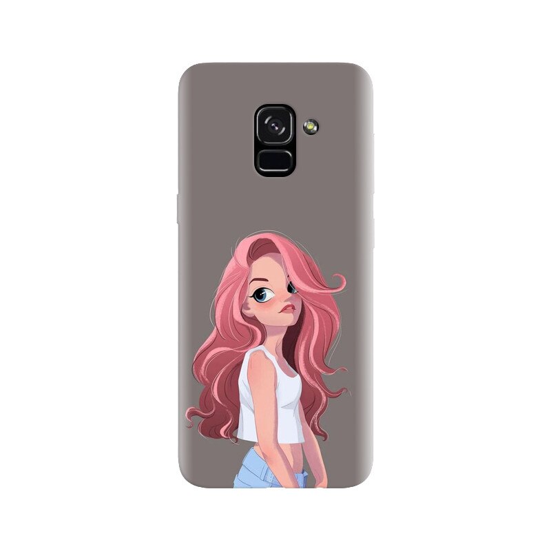 Husa silicon pentru Samsung Galaxy A5 2018, Cute Girl