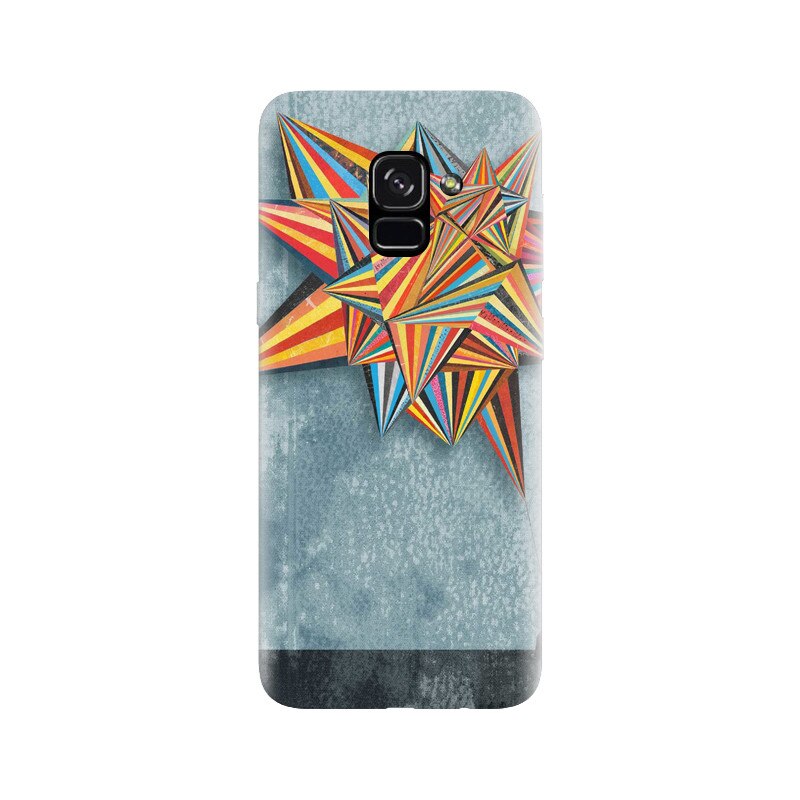 Husa silicon pentru Samsung Galaxy A5 2018, Abstract Colorful Balloon Triangles