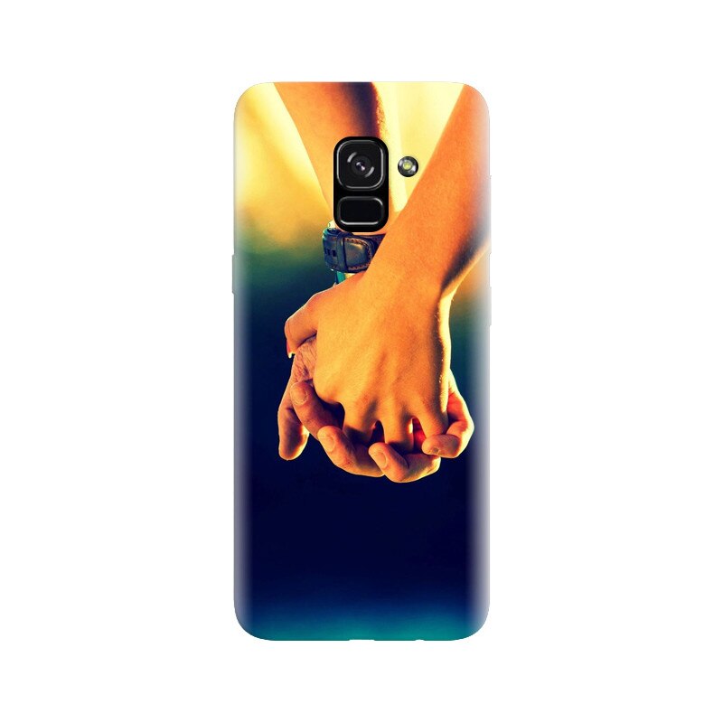 Husa silicon pentru Samsung Galaxy A5 2018, Couple Holding Hands