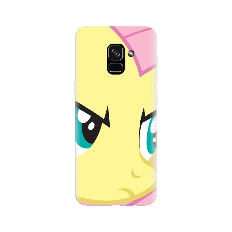 Husa silicon pentru Samsung Galaxy A5 2018, Close Up Fluttershy My Little Pony Friendship Is Magic