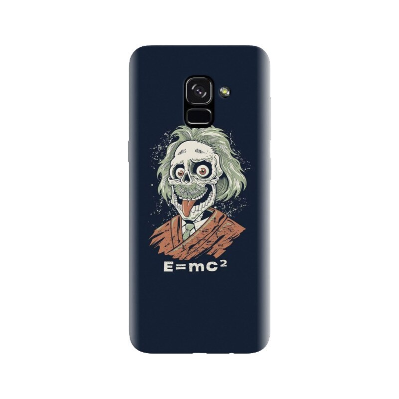 Husa silicon pentru Samsung Galaxy A5 2018, Albert Einstein Caricature