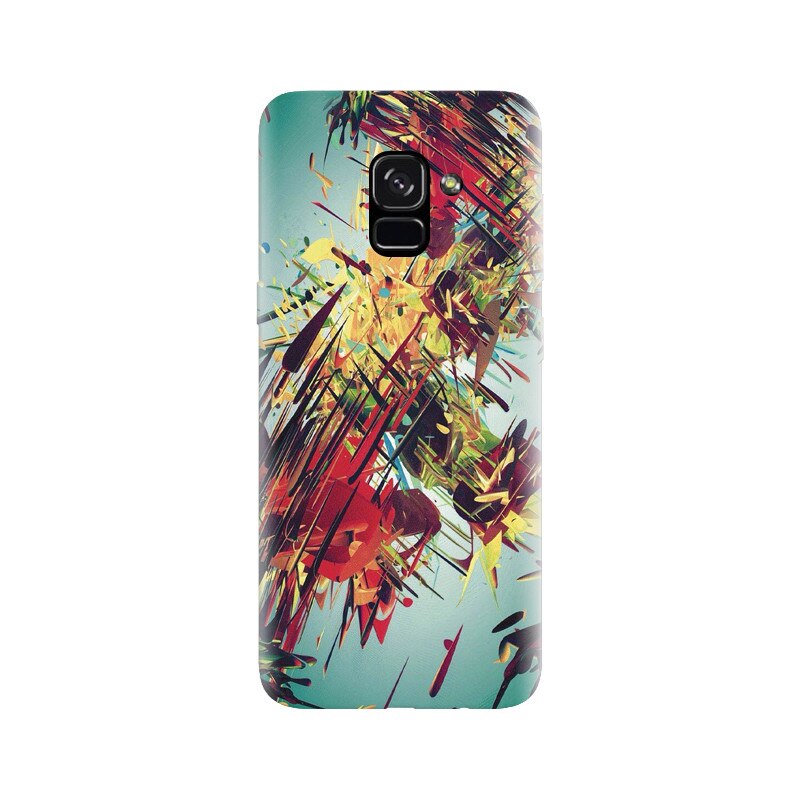 Husa silicon pentru Samsung Galaxy A5 2018, Complex Abstract Colorful 3D Drawing