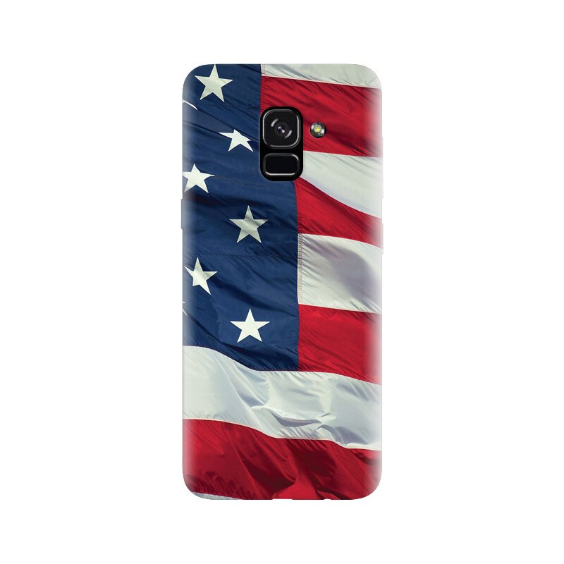 Husa silicon pentru Samsung Galaxy A5 2018, American Flag Illustration