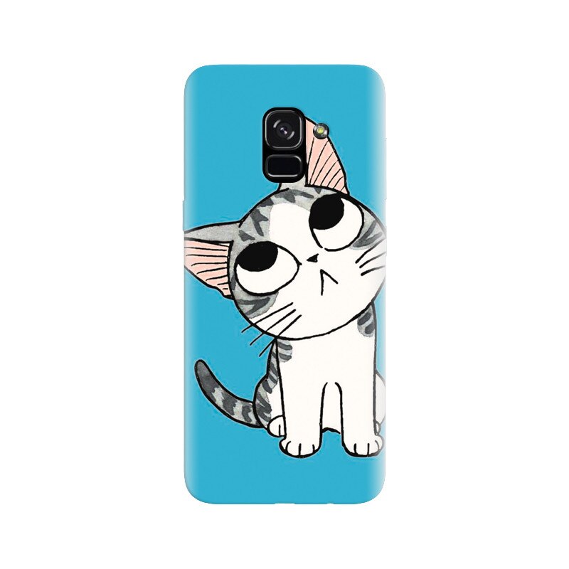 Husa silicon pentru Samsung Galaxy A5 2018, Cat Lovely Cartoon