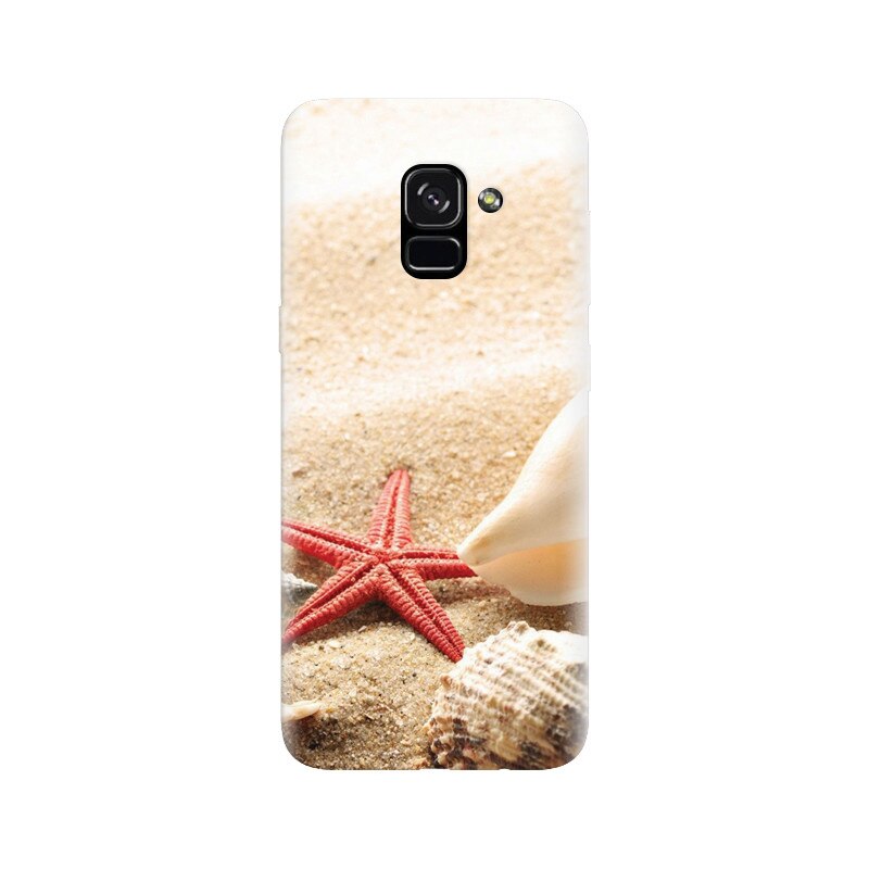 Husa silicon pentru Samsung Galaxy A5 2018, Beach Shells And Starfish