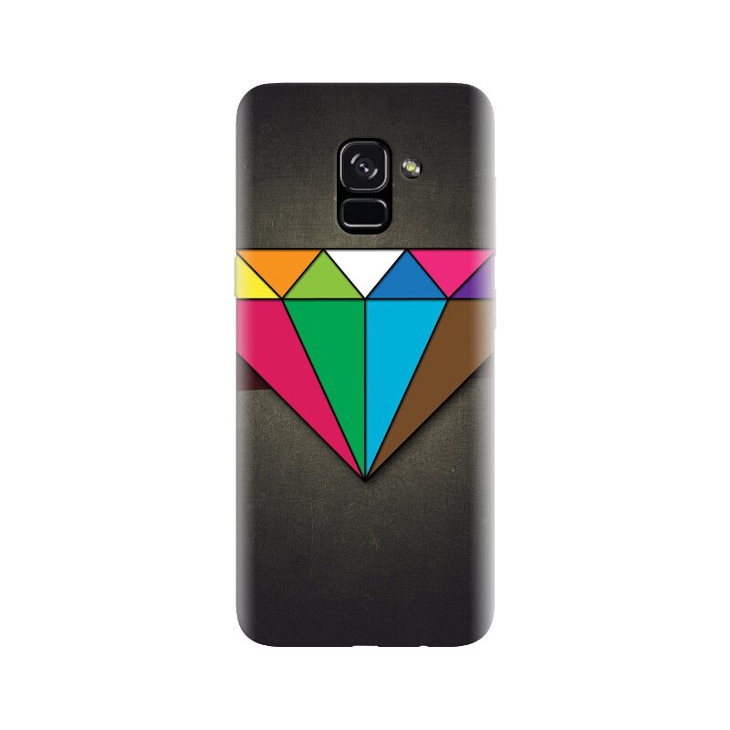 Husa silicon pentru Samsung Galaxy A5 2018, Colorful Diamond