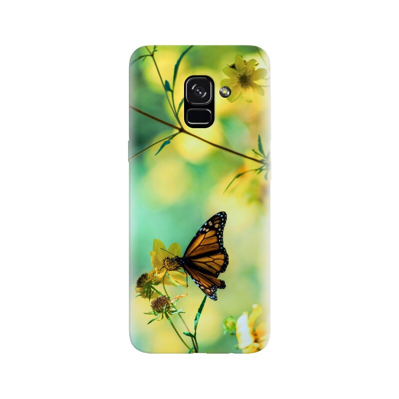 Husa silicon pentru Samsung Galaxy A5 2018, Butterfly