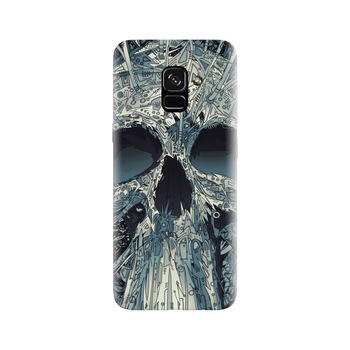 Husa silicon pentru Samsung Galaxy A5 2018, Abstract Skull Artwork Illustration Husa silicon pentru Samsung Galaxy A5 2018, Abstract Skull Artwork Illustration