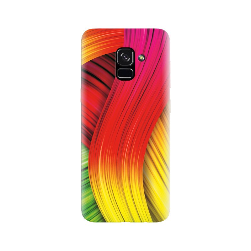 Husa silicon pentru Samsung Galaxy A5 2018, Colorful Abstract