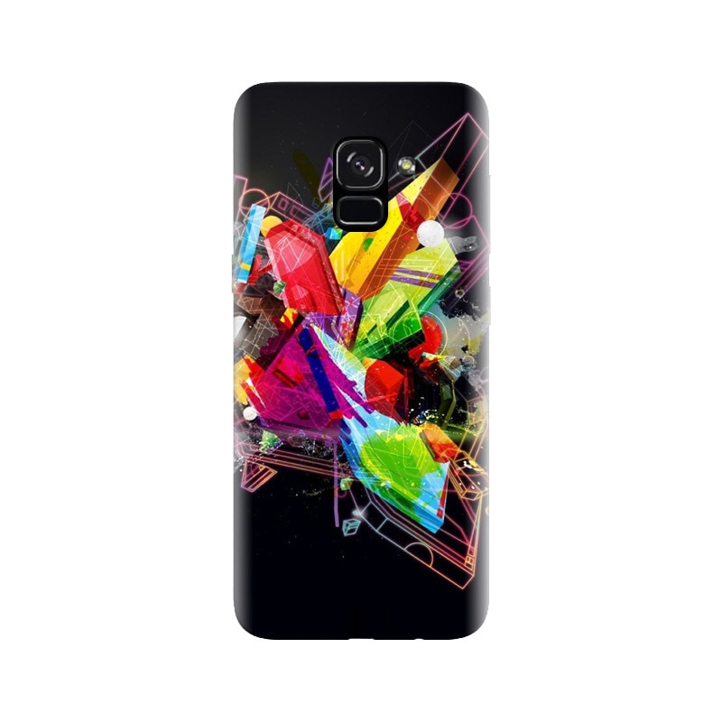 Husa silicon pentru Samsung Galaxy A5 2018, Abstract Shape