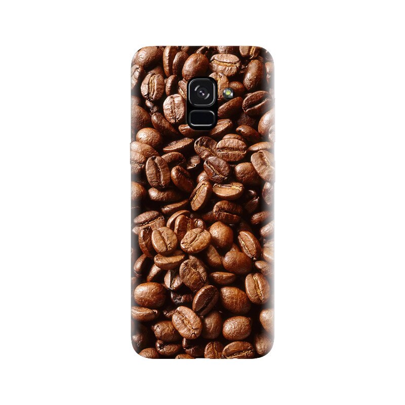 Husa silicon pentru Samsung Galaxy A5 2018, Coffee Beans