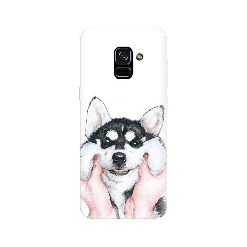 Husa silicon pentru Samsung Galaxy A5 2018, Cute Dog 1.