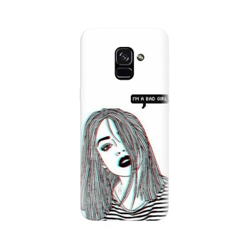 Husa silicon pentru Samsung Galaxy A5 2018, Im A Bad Girl Husa silicon pentru Samsung Galaxy A5 2018, Im A Bad Girl