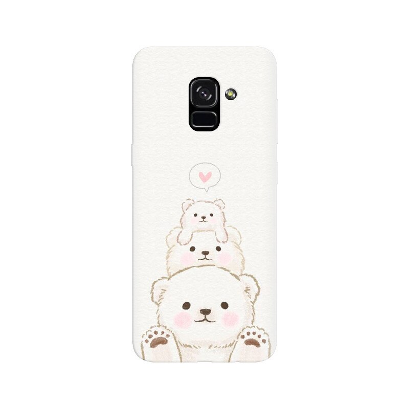 Husa silicon pentru Samsung Galaxy A5 2018, Family Bear