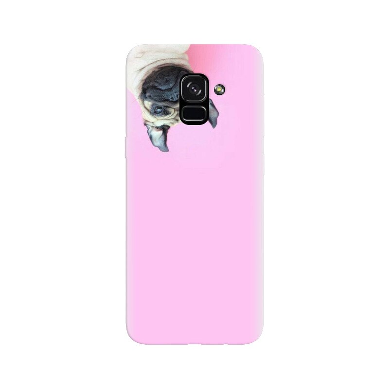 Husa silicon pentru Samsung Galaxy A5 2018, Dog And Pink