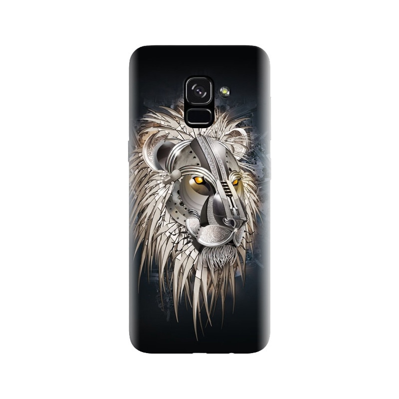 Husa silicon pentru Samsung Galaxy A5 2018, Abstract Lion 001
