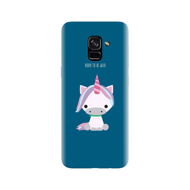 Husa silicon pentru Samsung Galaxy A5 2018, Horn To Be Wild Cute Unicorn