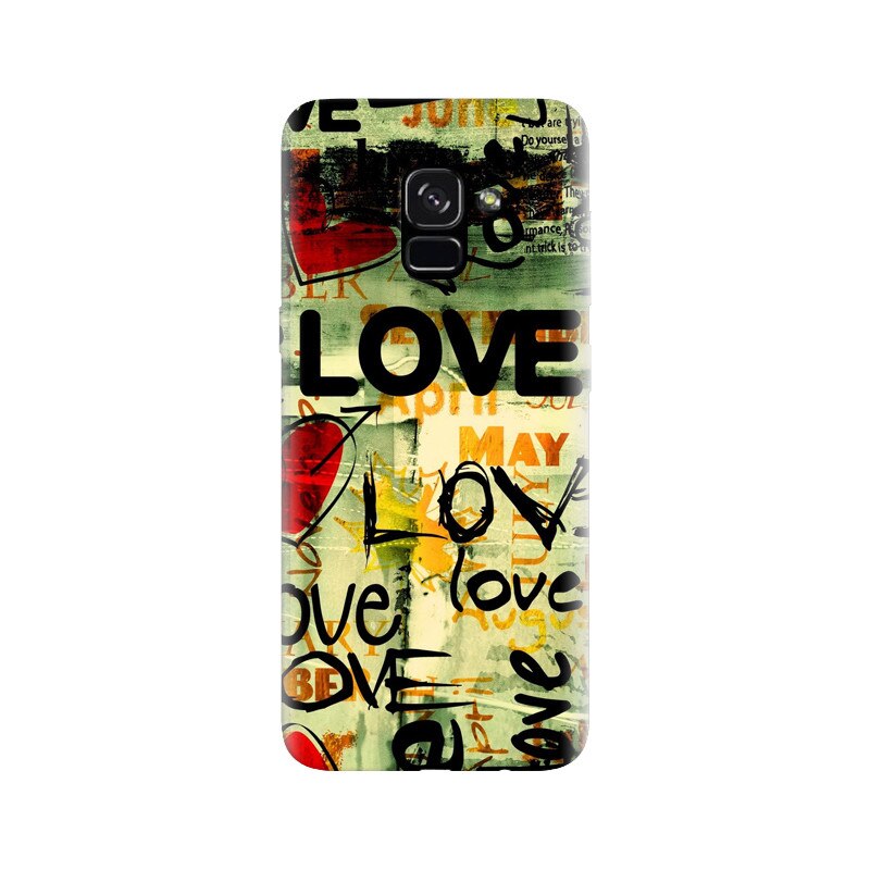 Husa silicon pentru Samsung Galaxy A5 2018, Love Artwork