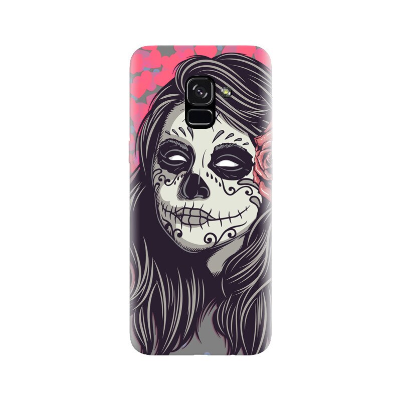 Husa silicon pentru Samsung Galaxy A5 2018, Mexican Girl Skull