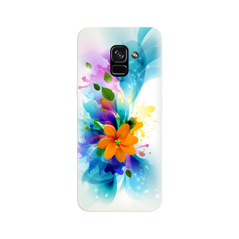 Husa silicon pentru Samsung Galaxy A5 2018, Flower 011