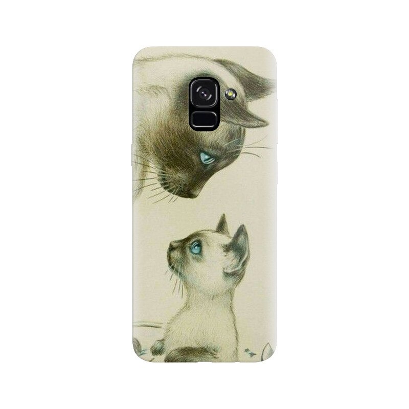 Husa silicon pentru Samsung Galaxy A5 2018, Little Cat