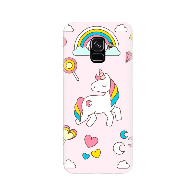 Husa silicon pentru Samsung Galaxy A5 2018, Cute Unicorn