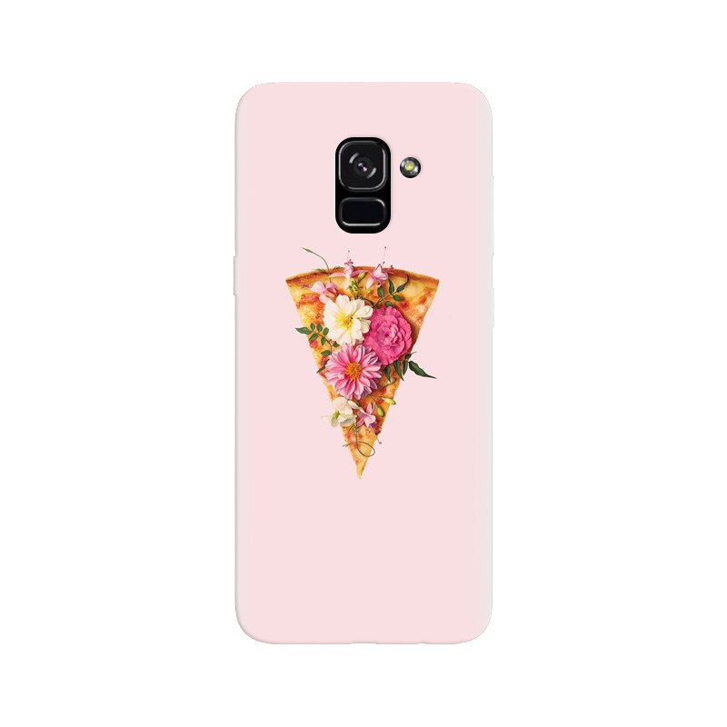 Husa silicon pentru Samsung Galaxy A5 2018, Flower Pizza