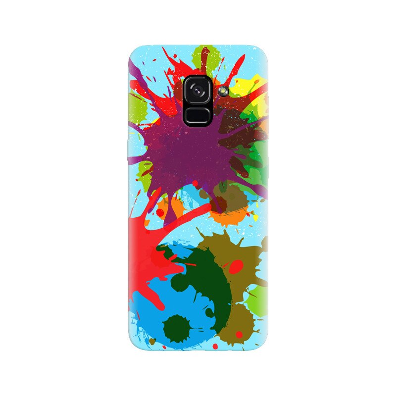 Husa silicon pentru Samsung Galaxy A5 2018, Holi Splash