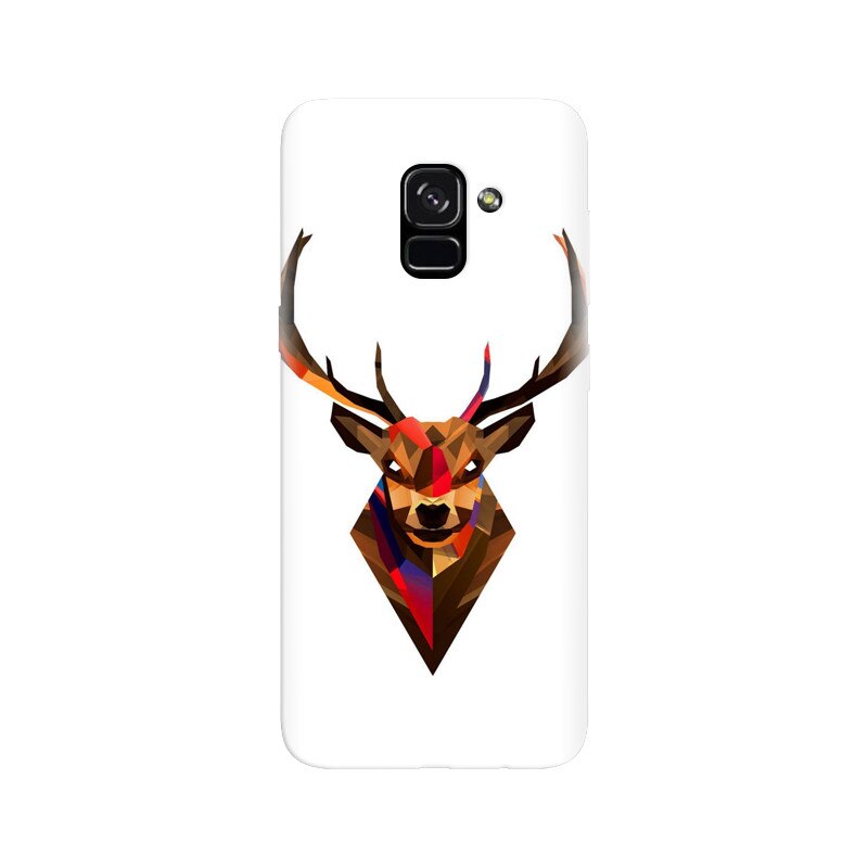Husa silicon pentru Samsung Galaxy A5 2018, Geometric Tibetan Antelope