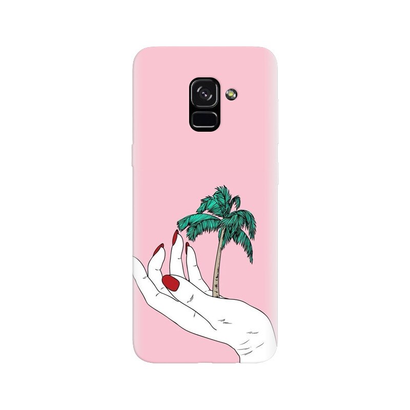 Husa silicon pentru Samsung Galaxy A5 2018, Palm Tree