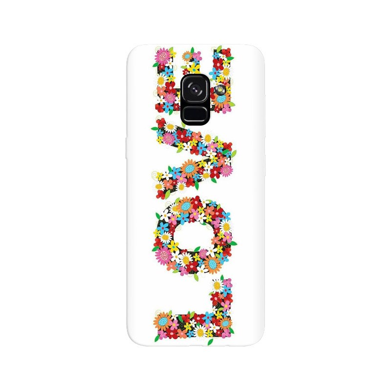 Husa silicon pentru Samsung Galaxy A5 2018, Love Made By Flowers