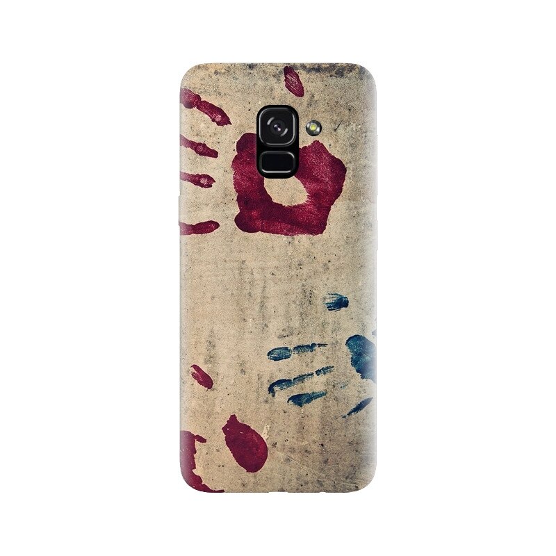 Husa silicon pentru Samsung Galaxy A5 2018, Handprints