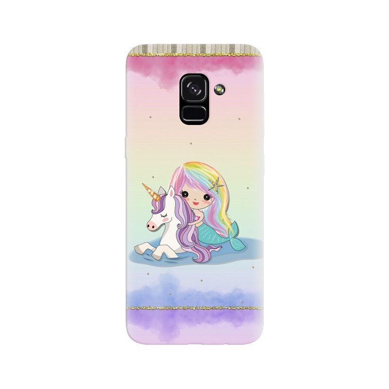 Husa silicon pentru Samsung Galaxy A5 2018, Mermaid Unicorn Play