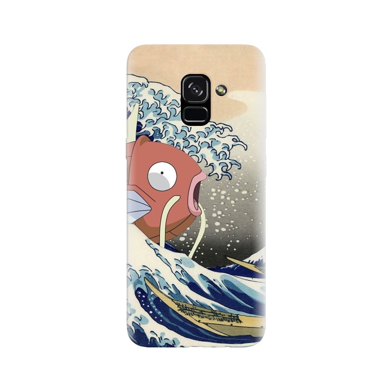 Husa silicon pentru Samsung Galaxy A5 2018, Great Wave Fish